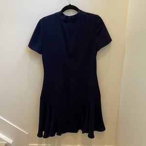 Shoshanna Navy Bow neck mini dress - Size 6 - Excellent condition!